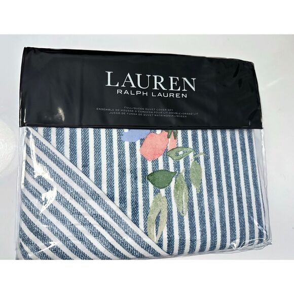 Lauren Ralph Lauren Maggie Floral Full/Queen Duvet Cover Pillow Shams Set 3 NEW - Picture 1 of 5